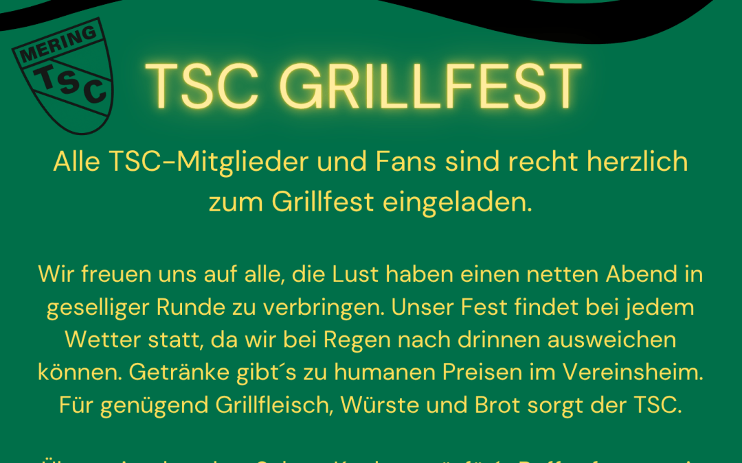 Einladung zum TSC Grillfest